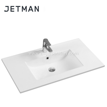 JM4001-81 High-class modern style white ceramic sink bathroom vanity basin